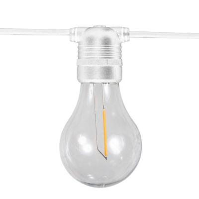 Guirlande lumineuse solaire d'extérieur rechargeable Allegra câble blanc IP44 35lm 3W 8m Newgarden