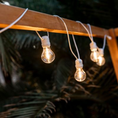 Guirlande lumineuse solaire d'extérieur rechargeable Allegra câble blanc IP44 35lm 3W 8m Newgarden