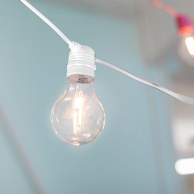 Guirlande lumineuse solaire d'extérieur rechargeable Allegra câble blanc IP44 35lm 3W 8m Newgarden