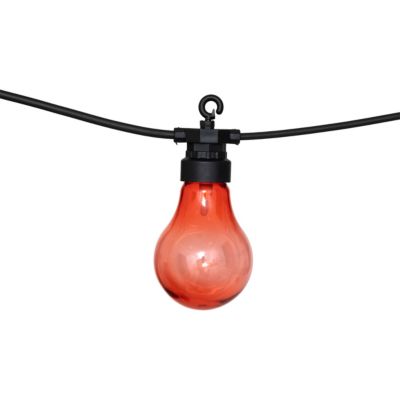 Guirlande lumineuse solaire façon guinguette 10 ampoules led multicolore IP44 2700W multicolores Atmosphera