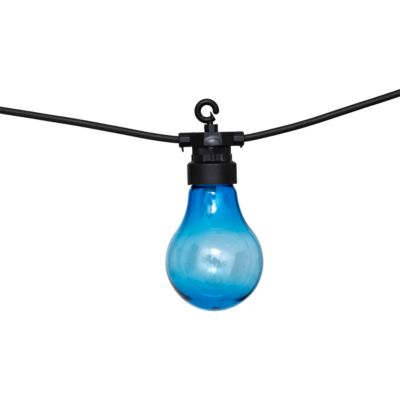 Guirlande lumineuse solaire façon guinguette 10 ampoules led multicolore IP44 2700W multicolores Atmosphera