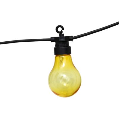 Guirlande lumineuse solaire façon guinguette 10 ampoules led multicolore IP44 2700W multicolores Atmosphera