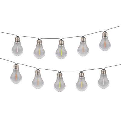 Guirlande lumineuse solaire pour l'extérieur avec 10 LED 'LINDA', longueur 370 cm, 10 boules D : 6 cm, changement de couleur RGB