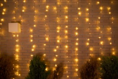 Guirlande rideau lumineux LED intégrée Luceo New Garden IP44 8W blanc chaud L.450 x H.200cm