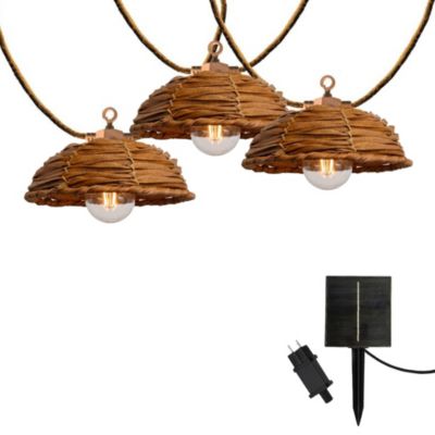 Guirlande solaire COTTAGE HYBRID 10 ampoules 8M