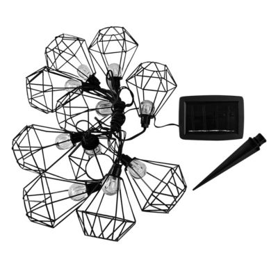 Guirlande solaire diamant MILY 10 ampoules 3.90M