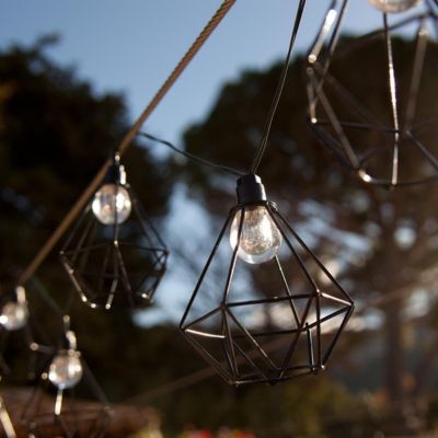 Guirlande solaire diamant MILY 10 ampoules 3.90M