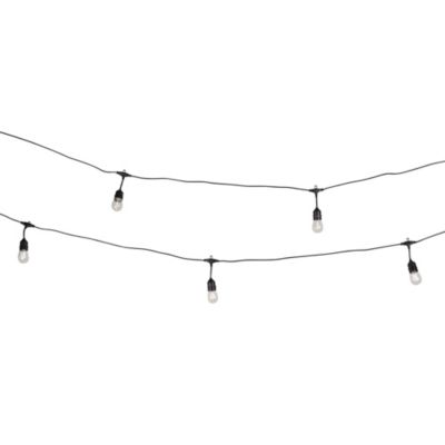 Guirlande solaire LED Chill Lilttle Garden 12 lumières E27 600lm 1W 10m noir
