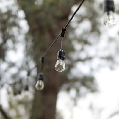 Guirlande solaire LED Chill Lilttle Garden 12 lumières E27 600lm 1W 10m noir