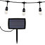 Guirlande solaire LED Chill Lilttle Garden 12 lumières E27 600lm 1W 10m noir