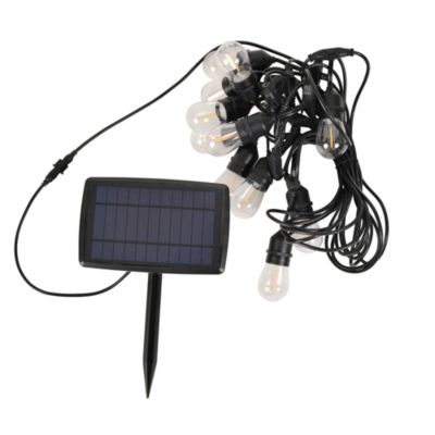 Guirlande solaire LED Chill Lilttle Garden 12 lumières E27 600lm 1W 10m noir