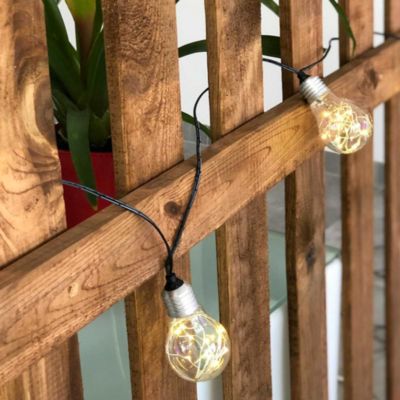 Guirlande solaire LED Fantasy star solar 100lm IP44 1W blanc chaud L.3,75m