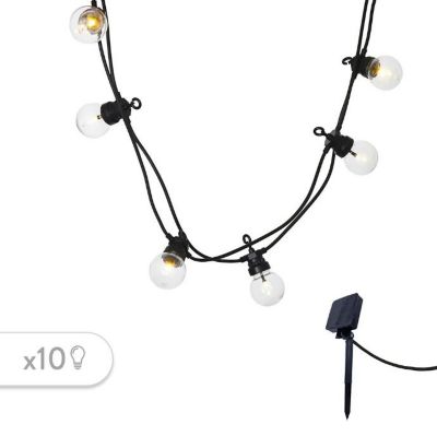 Guirlande solaire LED Party Clear Solar 100lm IP44 1W blanc chaud L. 5,70m