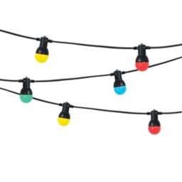 Guirlandes lumineuses Barnaby LED intégrée IP44 GoodHome Multicolore 10m