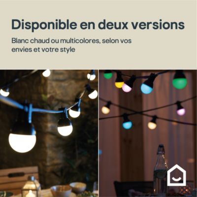 Guirlandes lumineuses LED intégrée Barnaby IP44 GoodHome Multicolore 10m