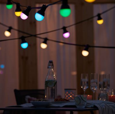 Guirlandes lumineuses LED intégrée Barnaby IP44 GoodHome Multicolore 10m