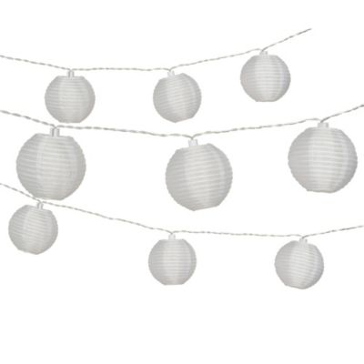 Guirlandes lumineuses LED intégrée solaire Estevan 0.04W IP44 GoodHome blanc 20 boules