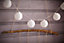 Guirlandes lumineuses LED intégrée solaire Estevan 0.04W IP44 GoodHome blanc 20 boules