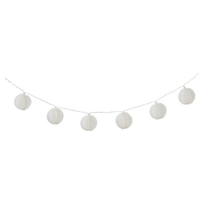 Guirlandes lumineuses LED intégrée solaire Estevan 0.04W IP44 GoodHome blanc 20 boules