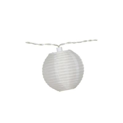 Guirlandes lumineuses LED intégrée solaire Estevan 0.04W IP44 GoodHome blanc 20 boules