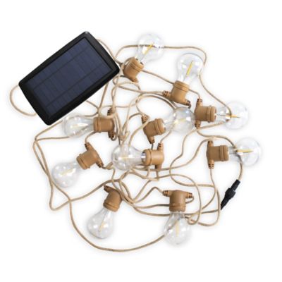 Guirlandes lumineuses LED solaire Allegra coloris naturel E27 350lm 2w IP44 blanc chaud New Garden