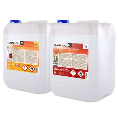Höfer Chemie 20 L Flambiol Kit Dessai Bioéthanol Pour Cheminée, Foyer À Éthanol, Table À Feu Et Cheminée Bioéthan