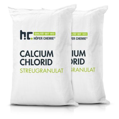Höfer Chemie Chlorure De Calcium 2 x 25 Kg, Sel De Déneigement Et Déshumidificateur Polyvalent