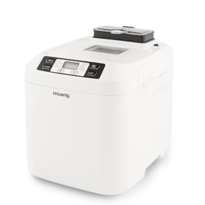 H.KoeNIG BAKE340 - Machine a pain avec graines - 12 programmes - 3 niveaux de cuisson - 550W - 2 tailles: 650 ou 800g - Ecran LCD