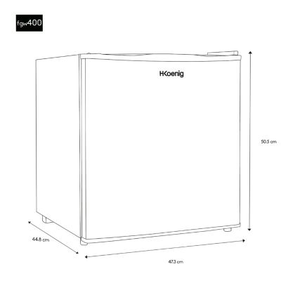 H.Koenig FGW400 - Mini congélateur pose libre 32L