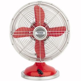 H.Koenig JOE50 ROUGE - Ventilateur design métal