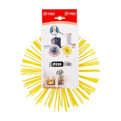 Hérisson De Ramonage Scid – Nylon Rond 200 Mm, Avec Anneau Acier Embout F12