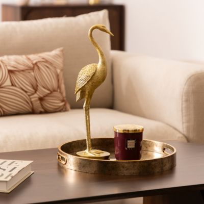 Héron Automne H.41cm résine - Atmosphera Créateur d'intérieur