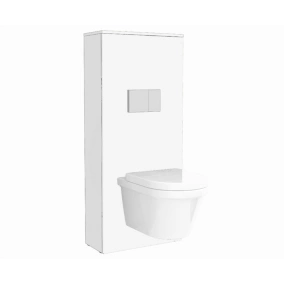 Habillage bâti WC suspendu blanc brillant Salgar Space