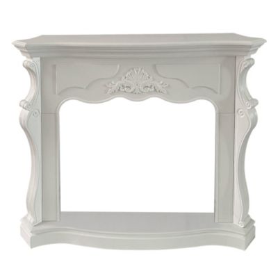 Habillage De Cheminée En Bois L123Xp39Xh100, Blanc Paris