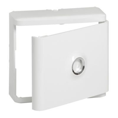 Habillage + porte pour platine de branchement Legrand DRIVIA