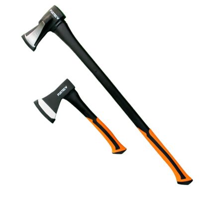Hachettes bois acier forgé - FUXTEC FX-AX2 - Set 1 hachette 35cm + 1 hache 90cm