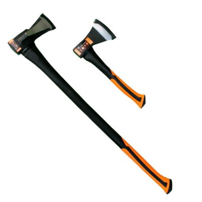 Hachettes bois acier forgé - FUXTEC FX-AX2 - Set 1 hachette 35cm + 1 hache 90cm