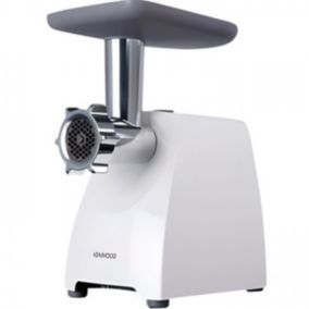 Hachoir Electrique  a viande KENWOOD - MG360 - 1400 W - Acier Inoxydable - Blanc/Gris