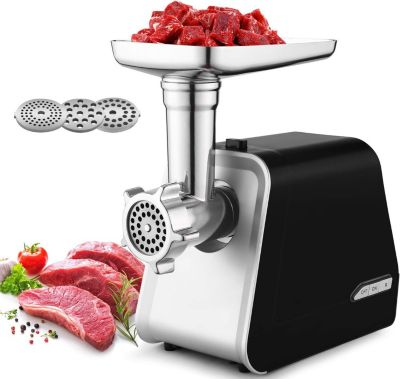 Hachoir à viande électrique 3 en 1 2000W gris noir