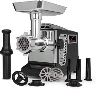 Hachoir à viande électrique, 700 watts, 2 vitesses, Marche arrière, Couteau en inox