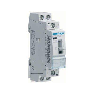 Hager   ETC225S   Contacteur Sil. J N 25A, 2F, 230V