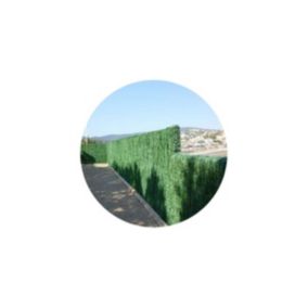 Haie artificielle 110 brins vert pin en rouleau 1x3 m