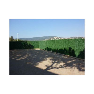 Haie artificielle 110 brins vert pin en rouleau 2 x 3 m