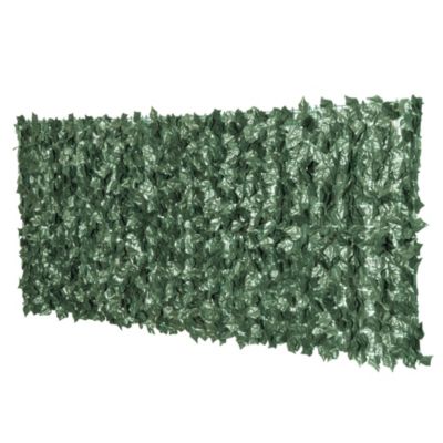 Haie artificielle brise-vue décoration rouleau 2,4L x 1H m feuillage ...