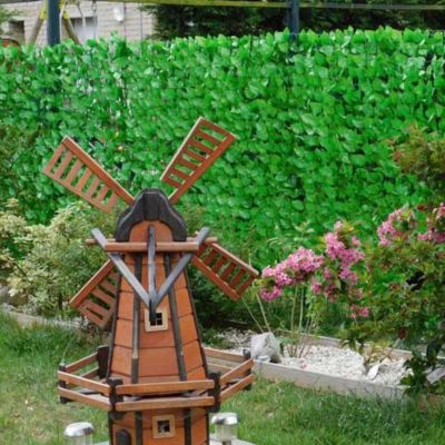 Haie artificielle feuillage rosier, Long 21 m, Hauteur 1.50 m