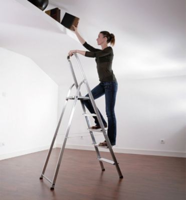 HAILO Escabeau domestique pliable Selekta MixAlu - 5 marches - 2,81m