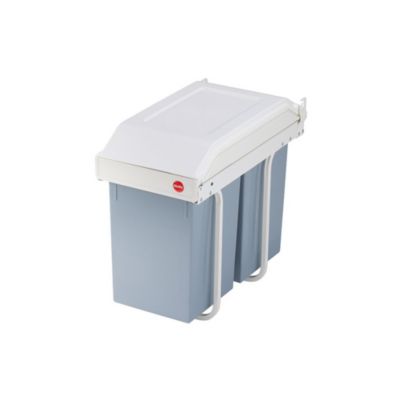 HAILO Poubelle de cuisine tri sélectif encastrable - 2 x 14 Litres - Mutli- Box Duo L