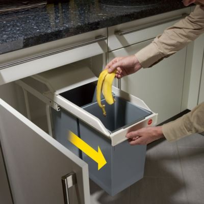 HAILO Poubelle de cuisine tri sélectif encastrable - 2 x 14 Litres - Mutli- Box Duo L