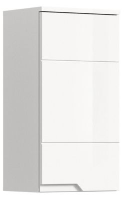 Hama  - Armoire suspendue (L/H/P : 38x73x27 cm) en imitation blanc et blanc brillant profond