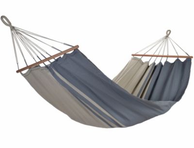 Hamac suspendu Graphik Jobek L. 300 cm x l. 140 cm gris anthracite